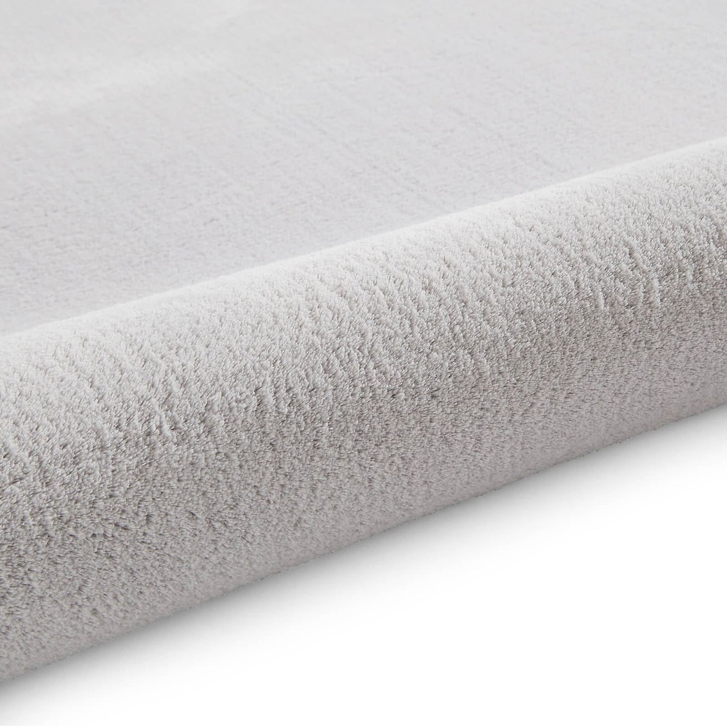 Bay Grey Plain Shaggy Washable Rug