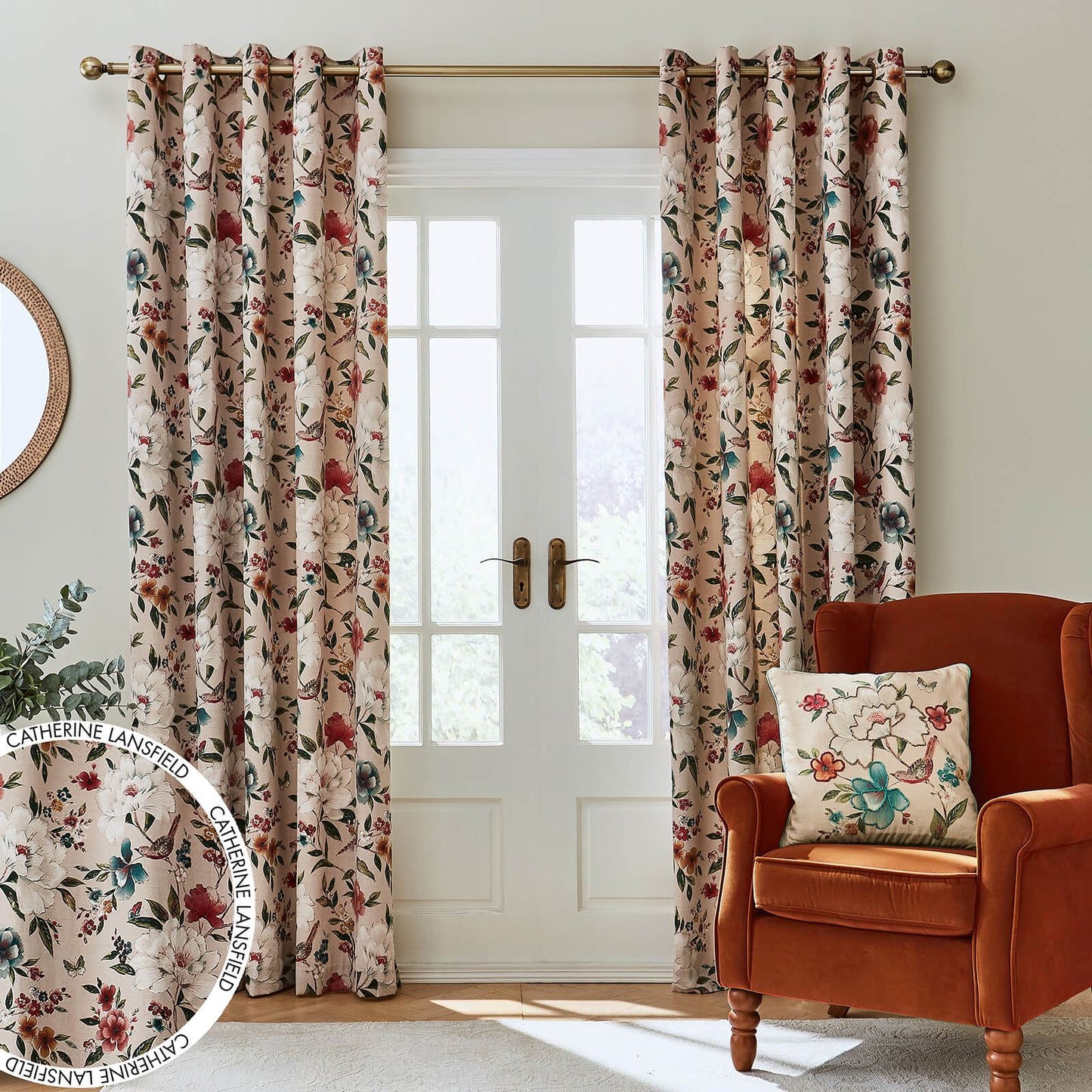 Pippa Natural Curtains Two Panels