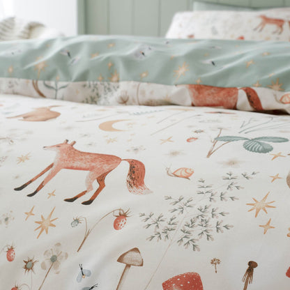 Enchanted Twilight Animals Natural Duvet Cover Set