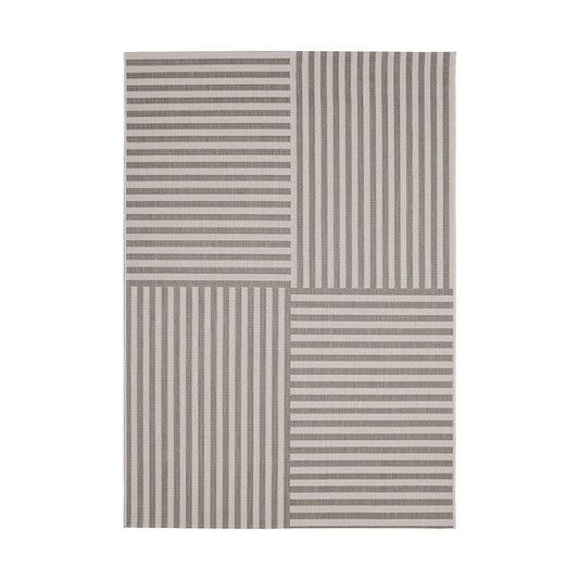 County Multi Stripe Natural Geo Rug