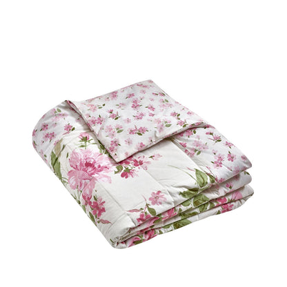 Catherine Lansfield Avebury Floral Cream Bedspread - 220x230cm