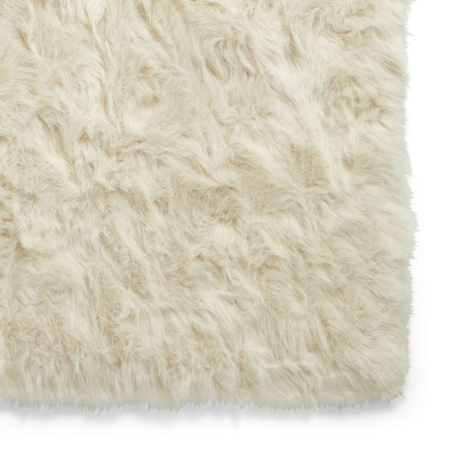 Polar Plush Beige Soft Shaggy Rug