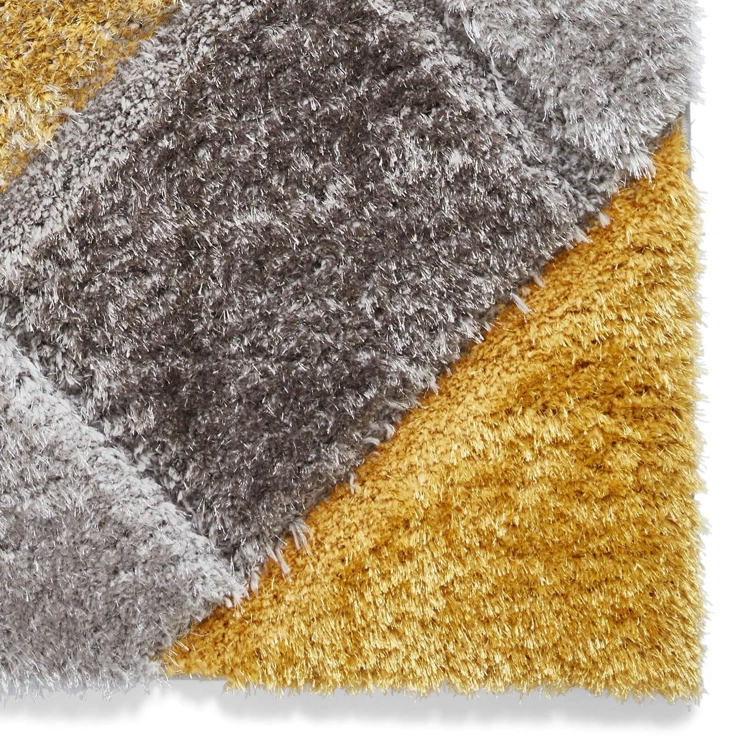 Olympia 2239 Grey/Yellow Shaggy Rug