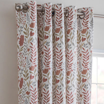 Everley Cinnamon Eyelet Curtains