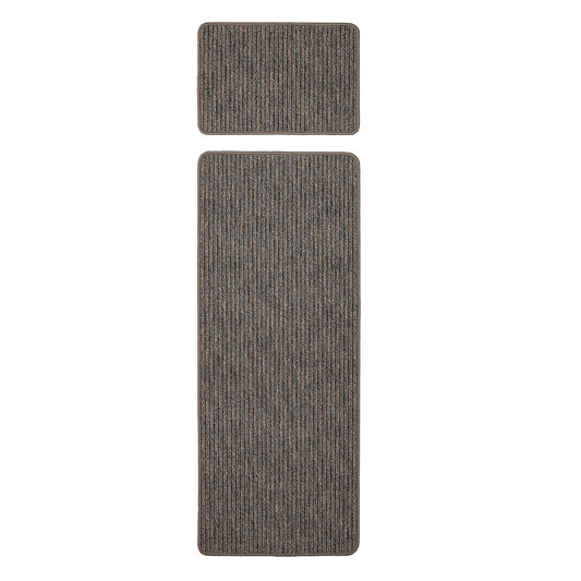 Multi Stripe Taupe Stripe Rug