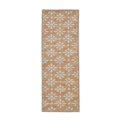 Coral H1062 Yellow Modern Washable Rug