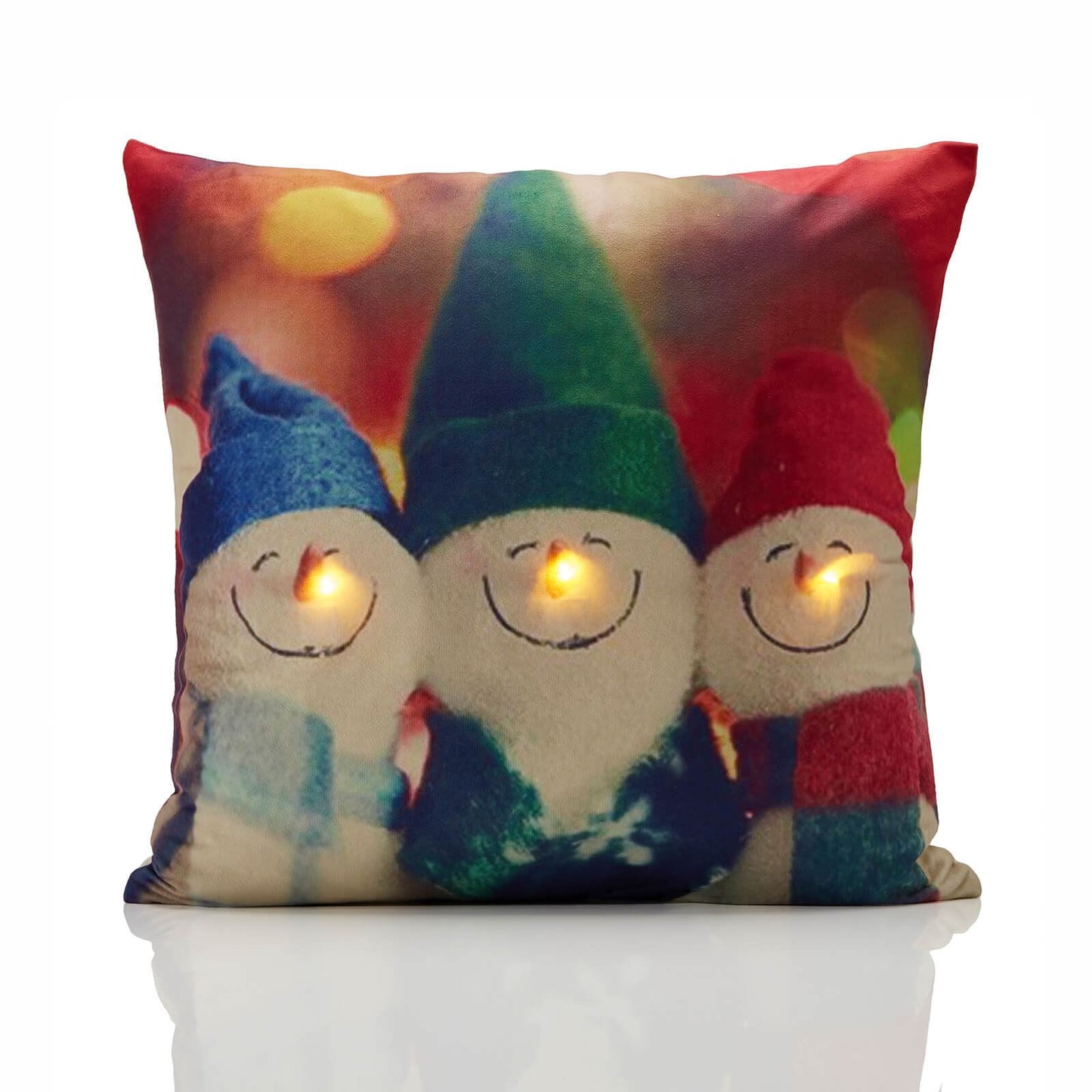 Snowmen Led Multi Cushion Cover