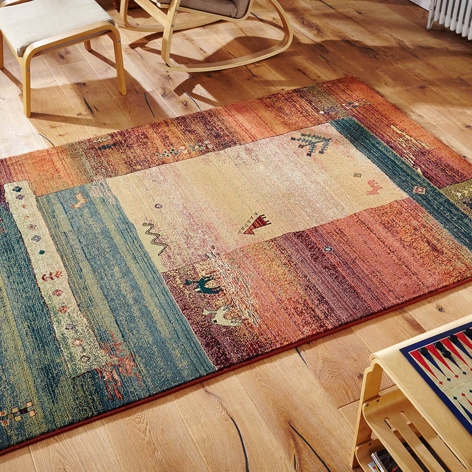 Oriental Weavers Gabbeh 217 X Beige / Blue / Red Rug