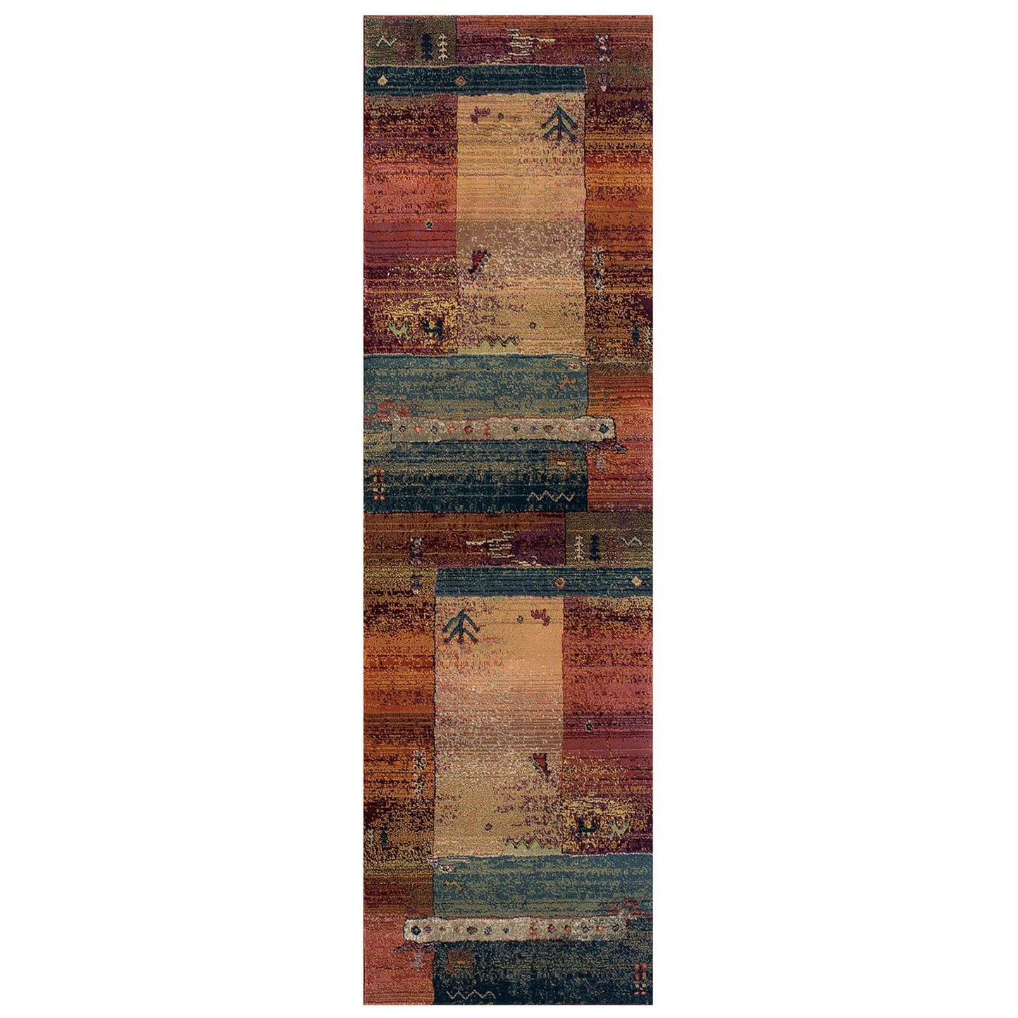 Oriental Weavers Gabbeh 217 X Beige / Blue / Red Rug