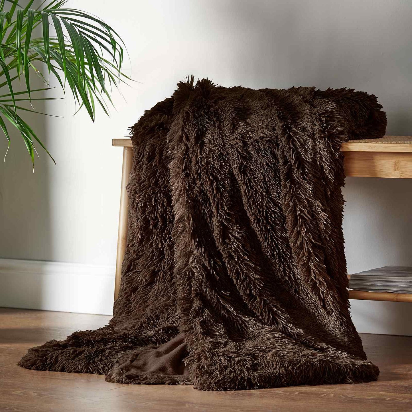 Cuddly Chocolate Blanket Throw