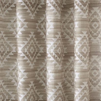 Aztec Geo Natural Eyelet Curtains