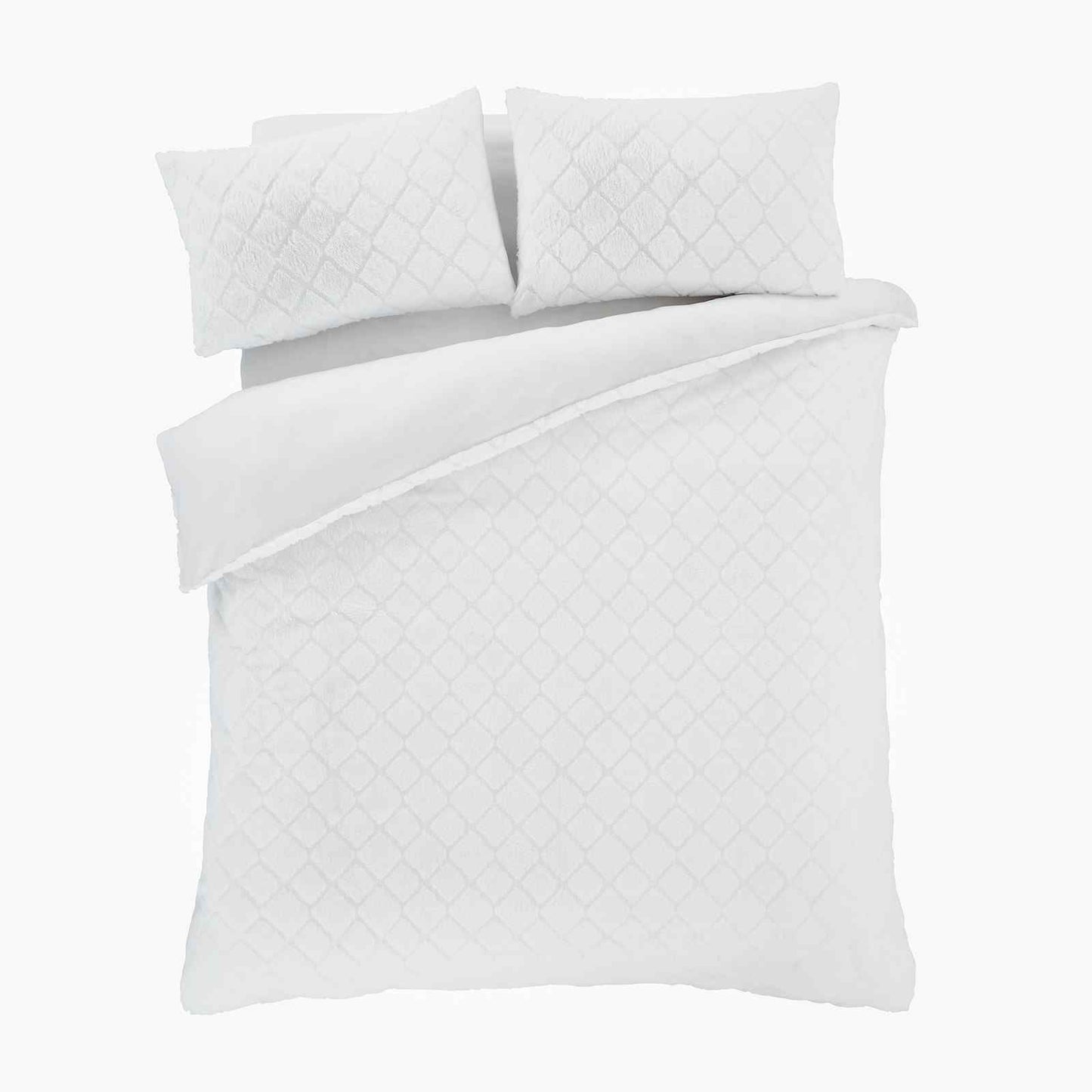 Cosy Diamond White Duvet Set