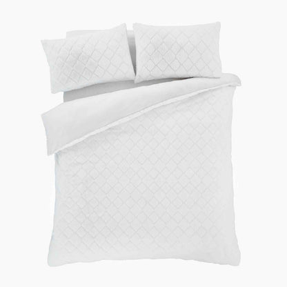 Cosy Diamond White Duvet Set