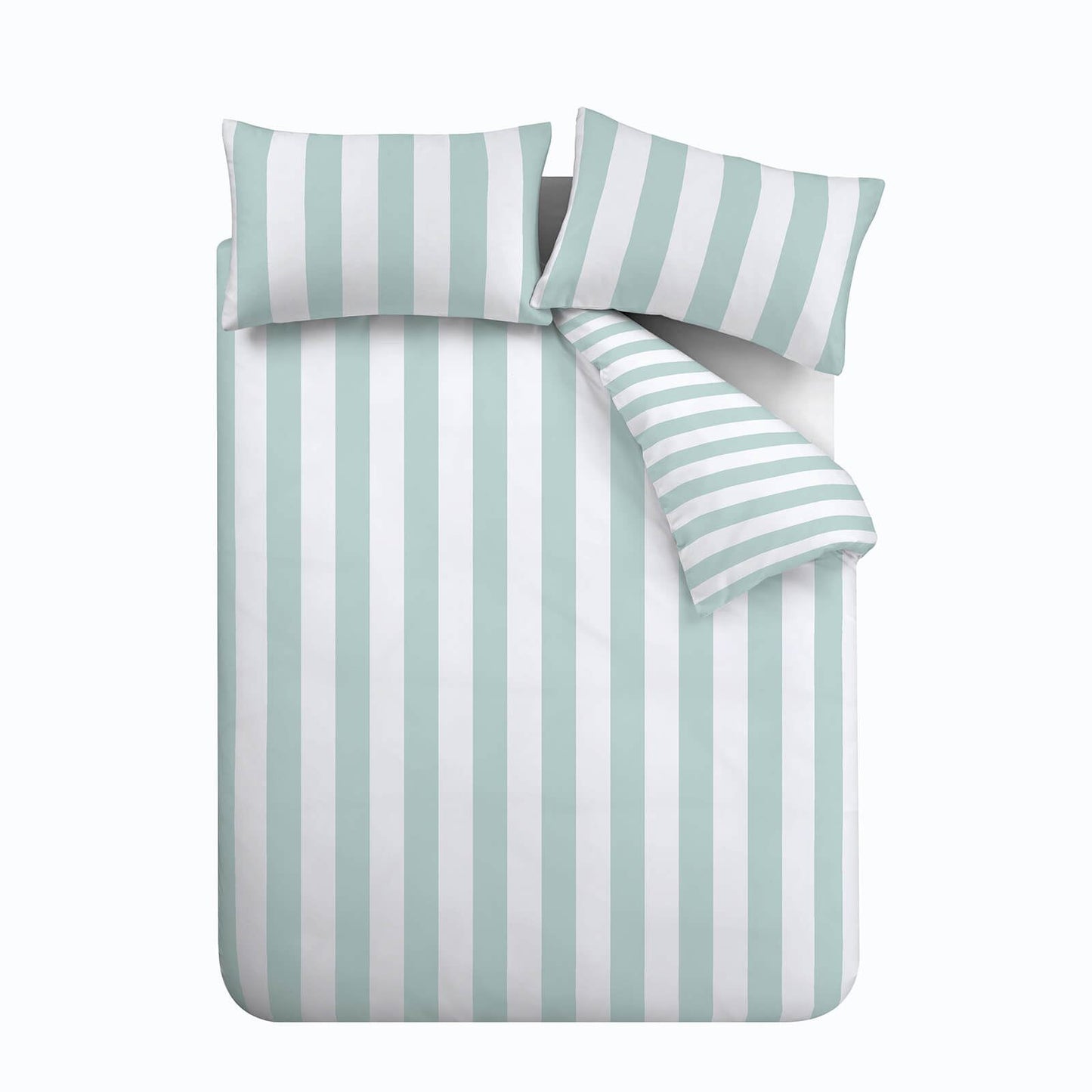 Cove Stripe Seafoam Blue Duvet Cover Set