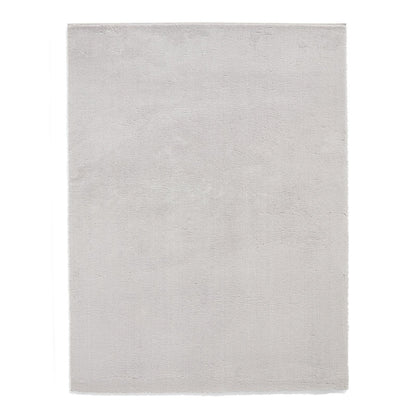 Bay Grey Plain Shaggy Washable Rug