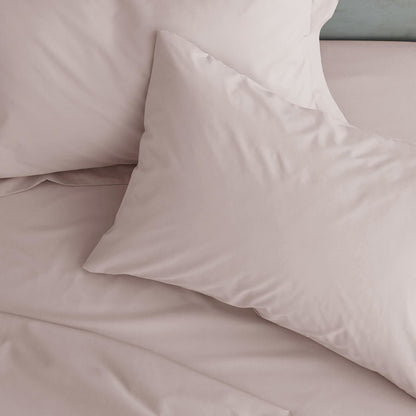 Easy Iron Percale Standard Pillowcase Pair Blush Pink