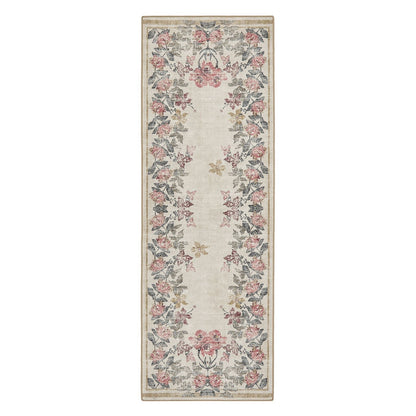 Hug Rug Eco-Washable Botanical Border Rug