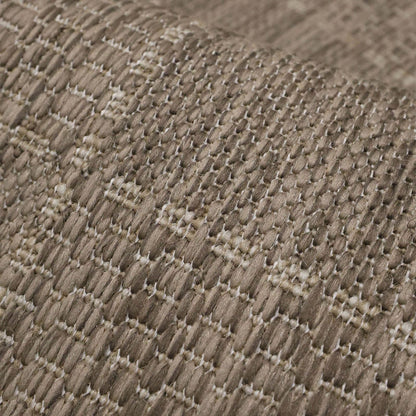 Flatweave Gel Border Natural Rug
