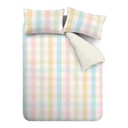 Spring Check Pastel Duvet Cover Set