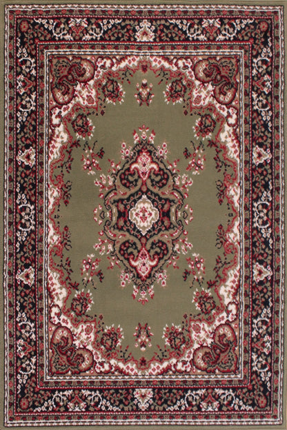 Traditional Poly Lancashire Green Rugs