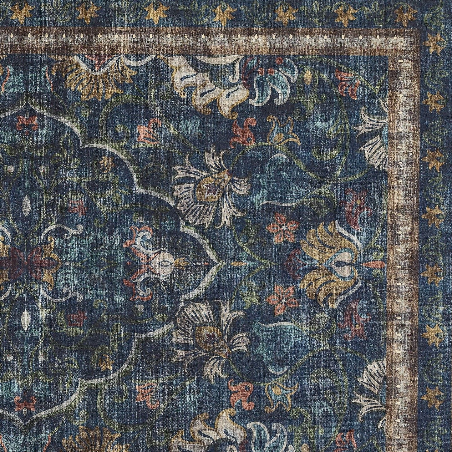 Hug Rug Eco-Washable Midnight Paisley Rug