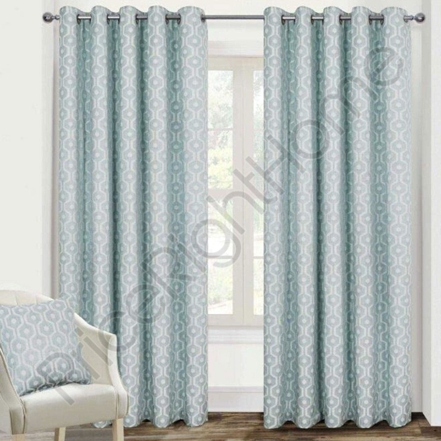 Milano Duck Egg Eyelet Curtains