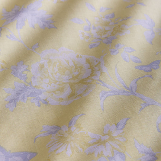 Mia Lemon Duvet Cover Set With Pillow Case