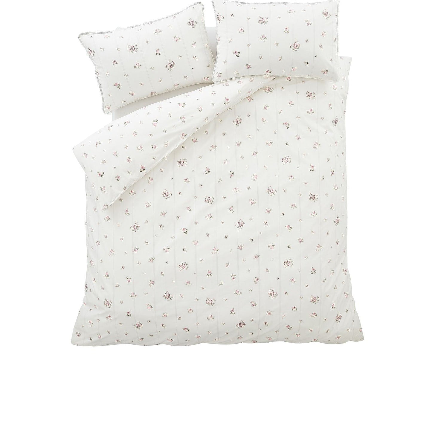 Bianca Vintage Rosebud Lace Cream Duvet Cover Set