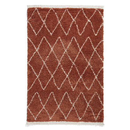 Boho 8280 Rust Berber Rug