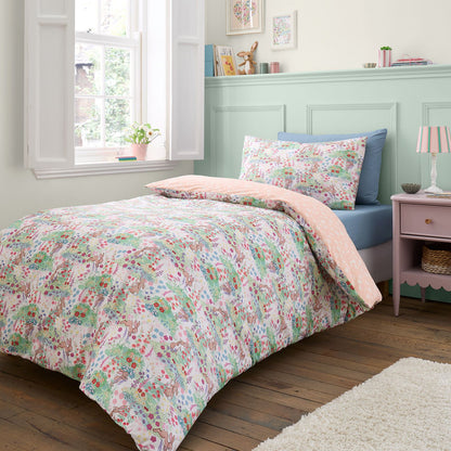 Belle & Boo Meadow Bunnies Blue Duvet Cover Set