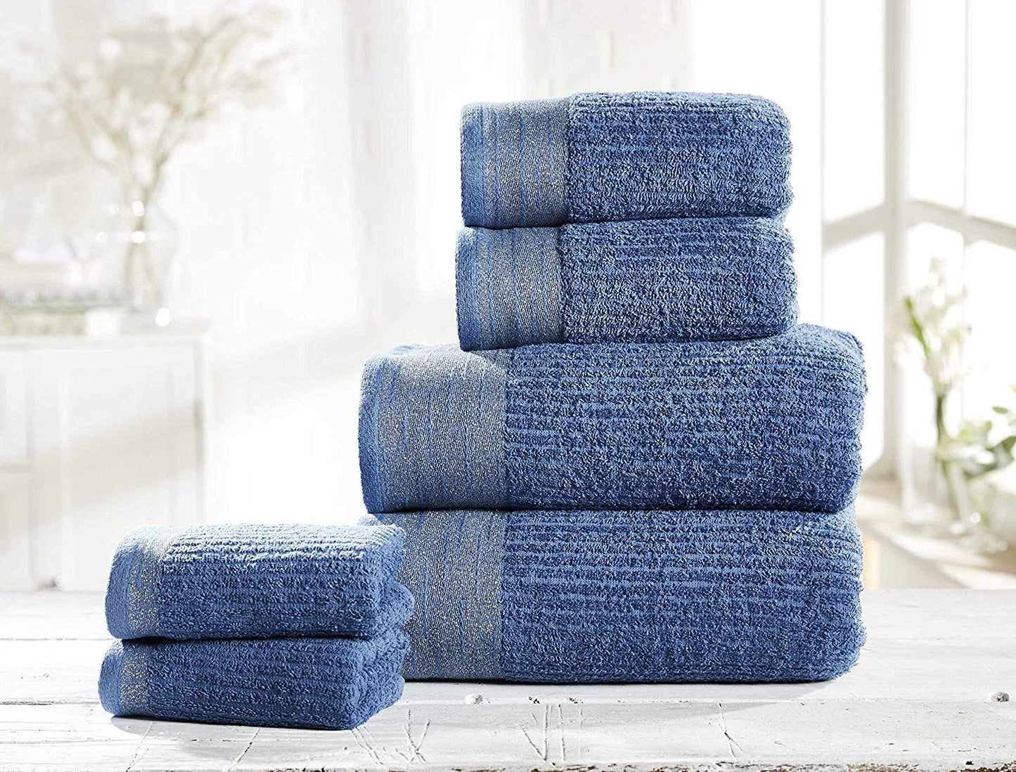 Mayfair Denim/Silver Towel Bale