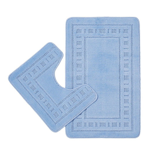 Armoni Blue Bath Pedestal Mat