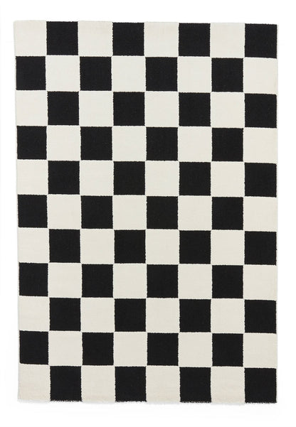 Elio 69924 Black/White Modern Geometric Rug
