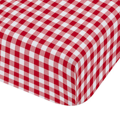 Catherine Lansfield Bamford Gingham Check Red Fitted Sheet