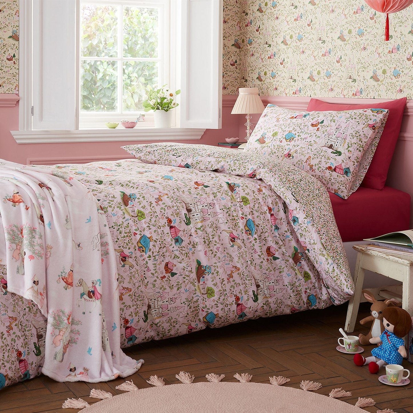 Belle & Boo Fairytale Pink Duvet Cover Set
