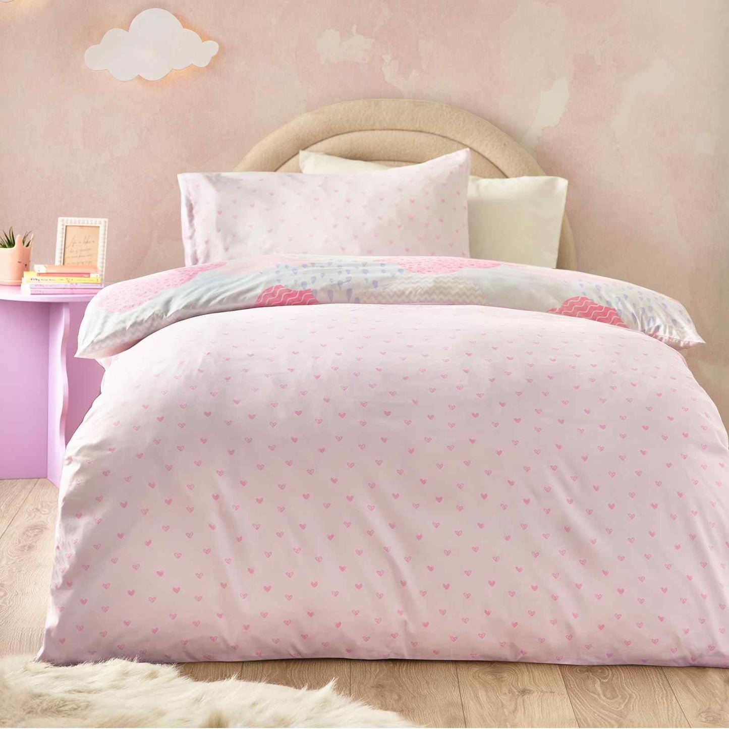 Soft as a Cloud Pink Duvet Cover Set