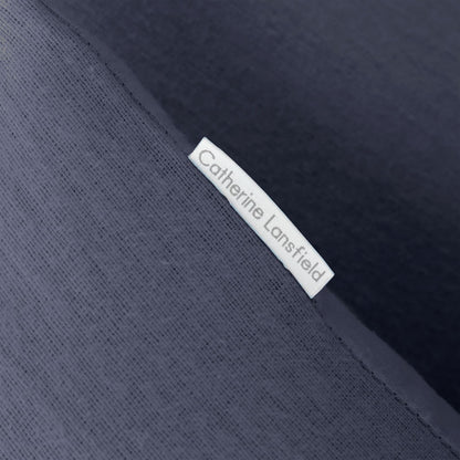 Brushed Cotton Navy Blue Duvet Set