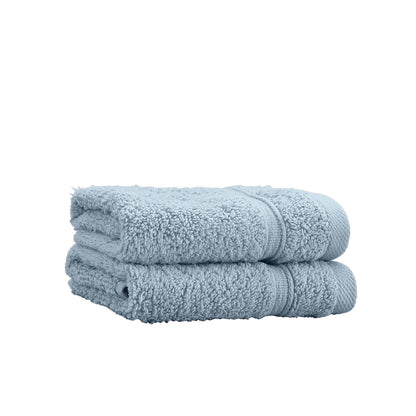 Zero Twist Blue Bath Sheet Pair