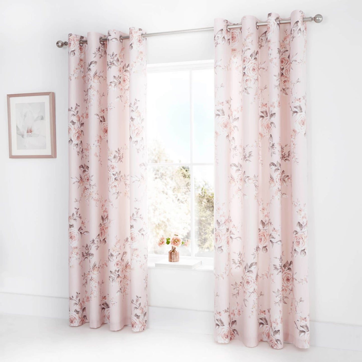 Canterbury Blush Eyelet Curtains