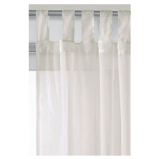 Voile Sheer Ivory Curtain Panel