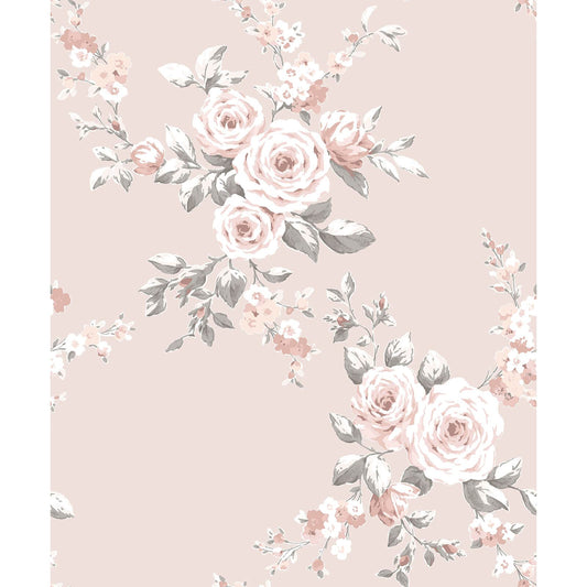 Canterbury Blush Pink Wallpaper