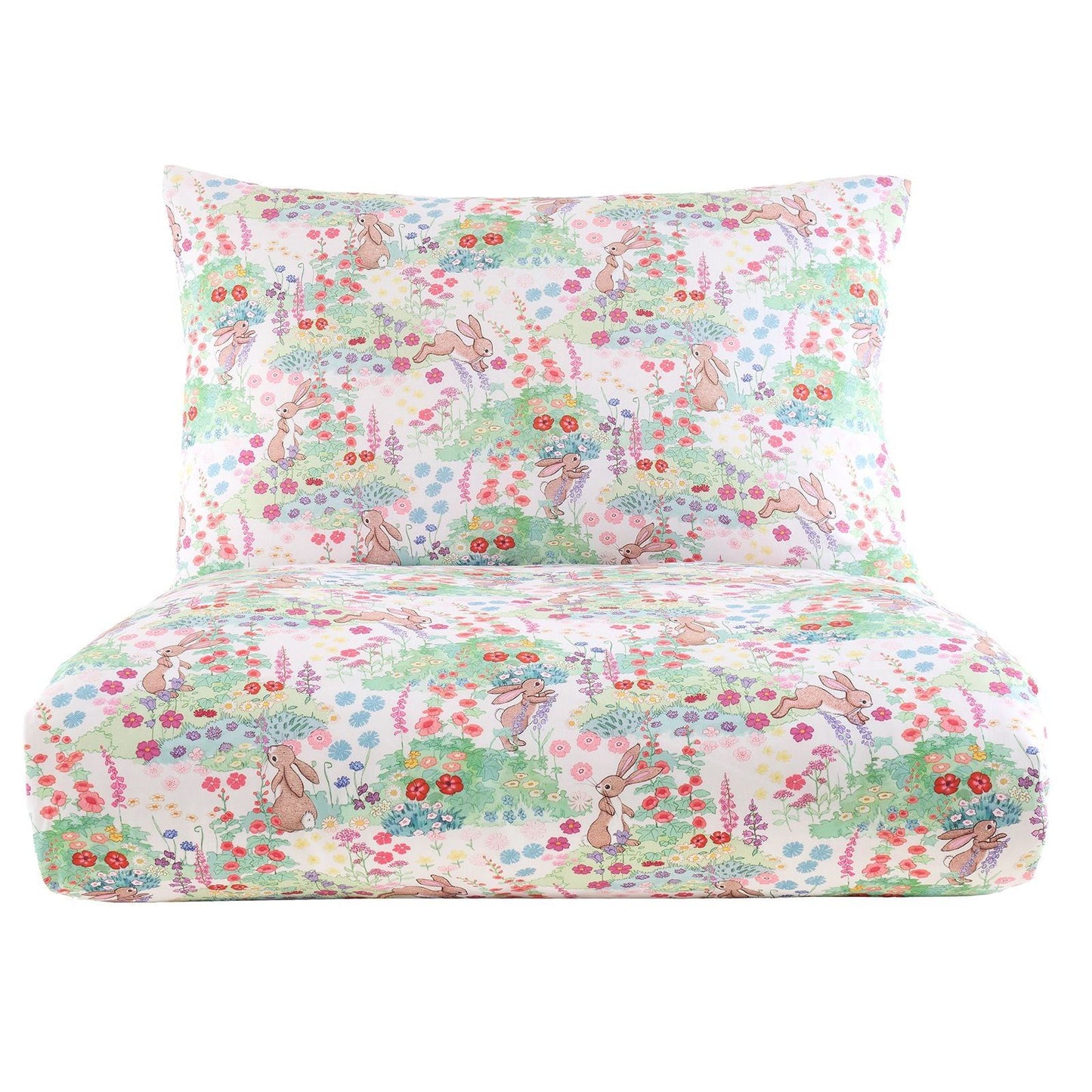 Belle & Boo Meadow Bunnies Blue Duvet Cover Set