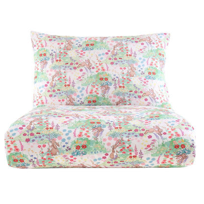 Belle & Boo Meadow Bunnies Blue Duvet Cover Set