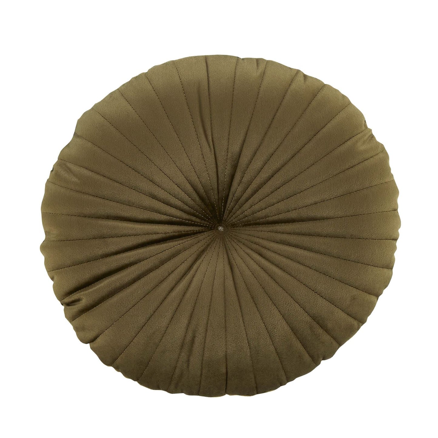 Round Cushion Soft Touch 40x40cm Cushion Olive Green