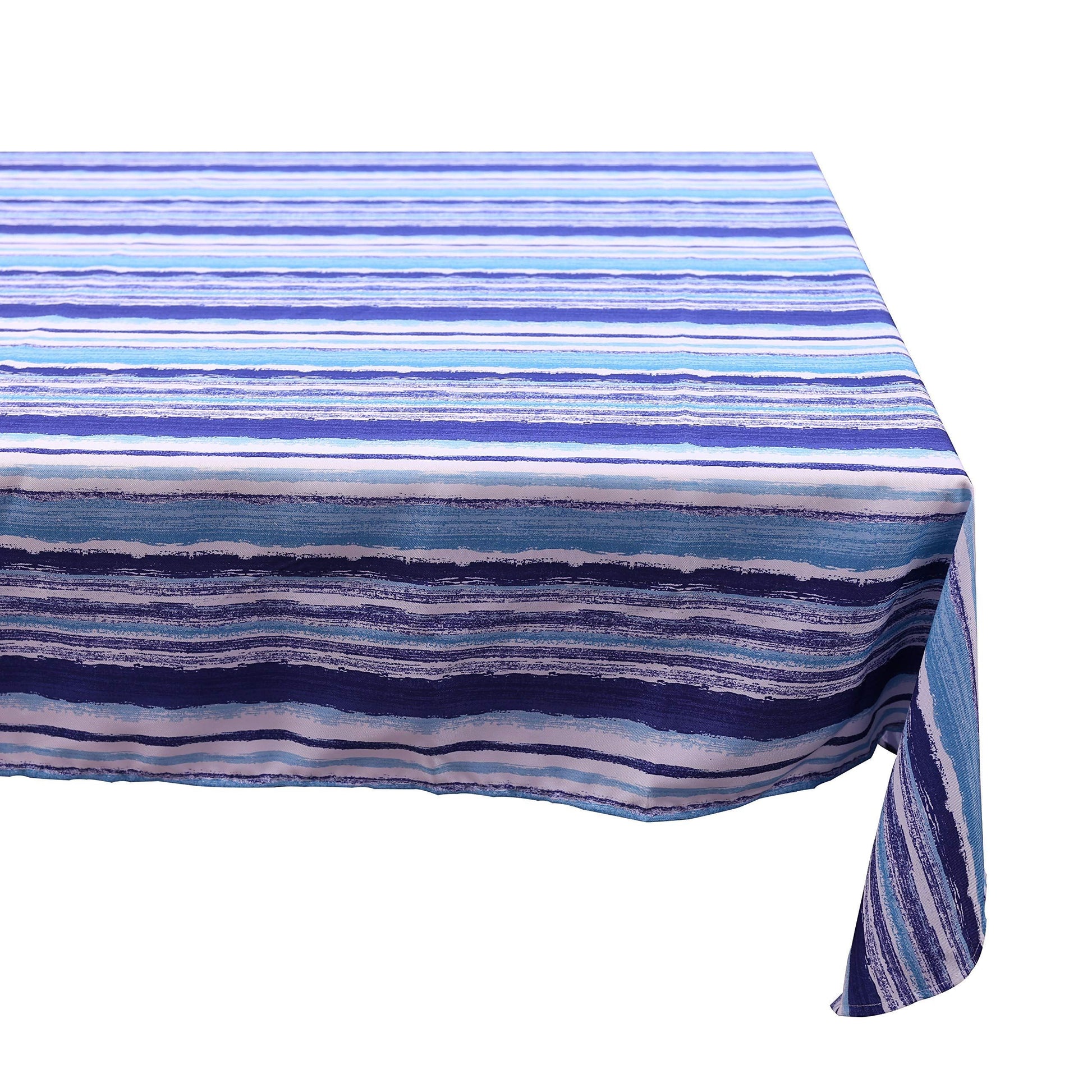 Striped Blue Multi Tablecloth