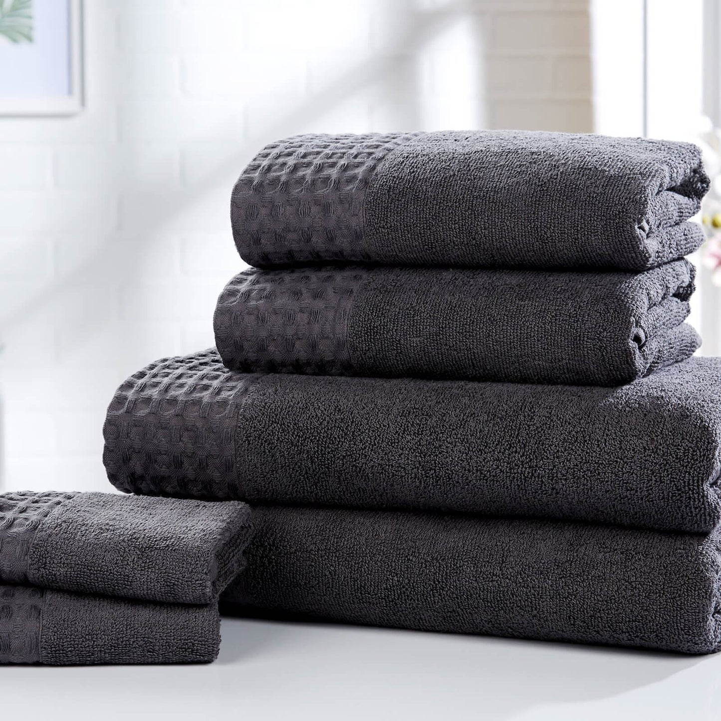 Retreat Charcoal Face Towel