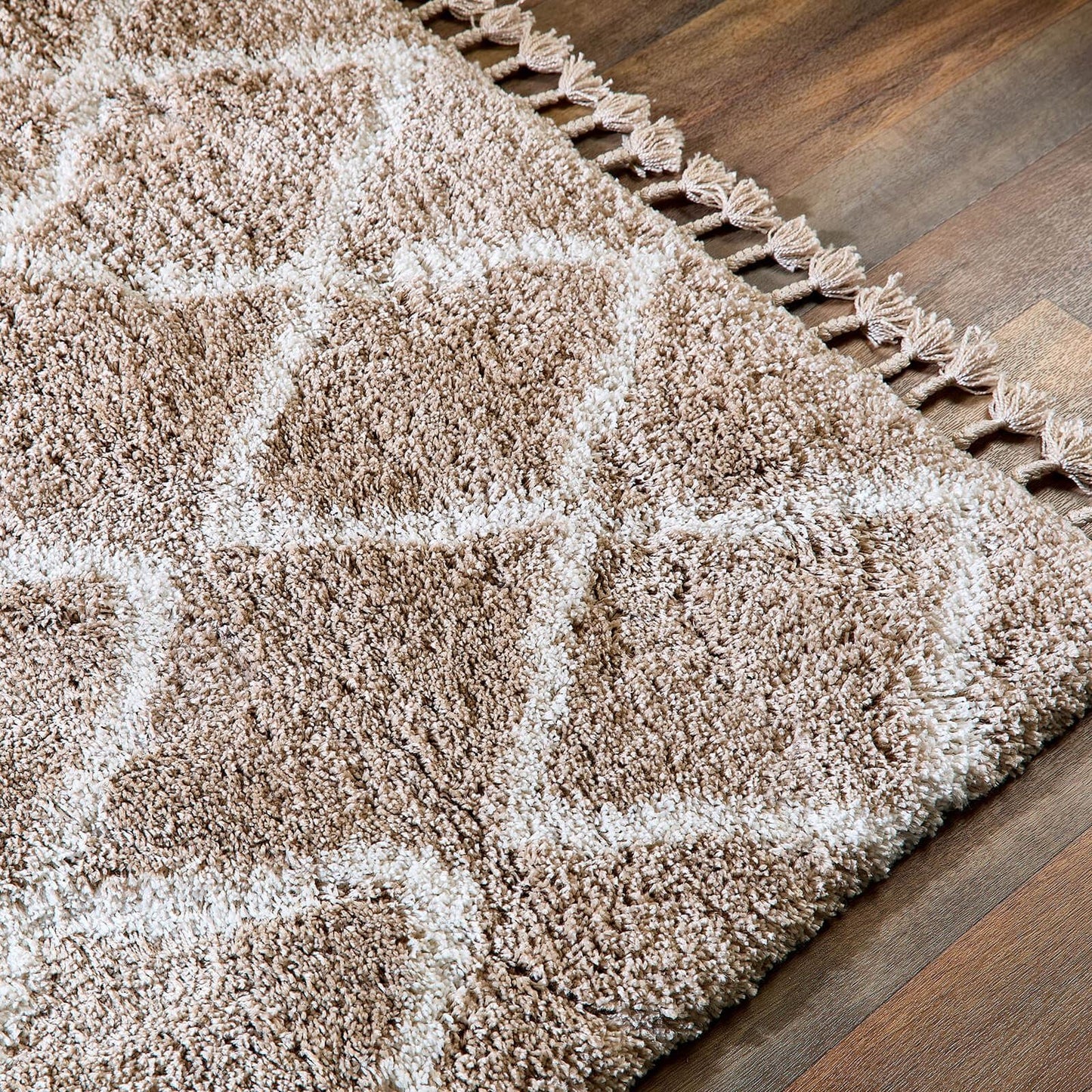 Morocco Beige Modern Rugs