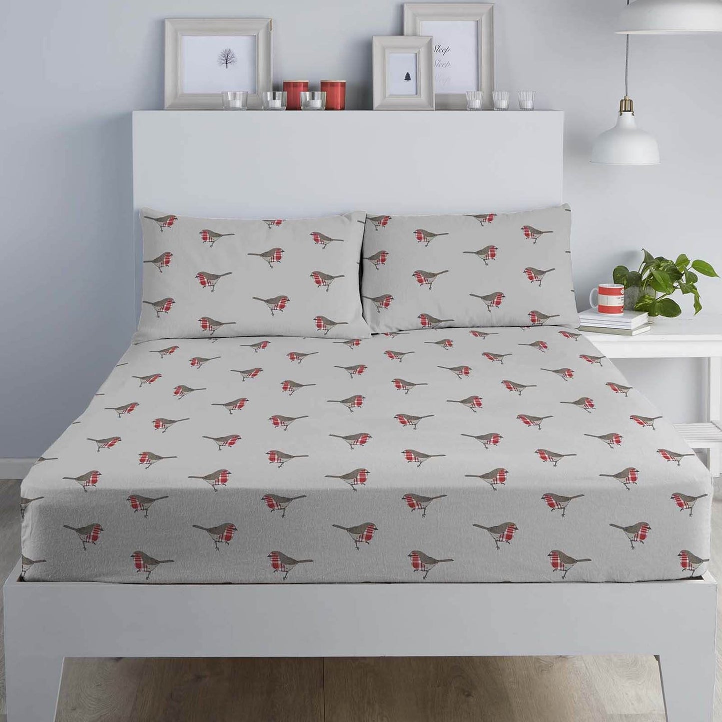 Robin Red Fitted Sheet