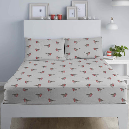 Robin Red Fitted Sheet