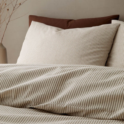 Pineapple Elephant Rich Narrow Woven Striped Cotton Bedding Duvet Cover Set Mole